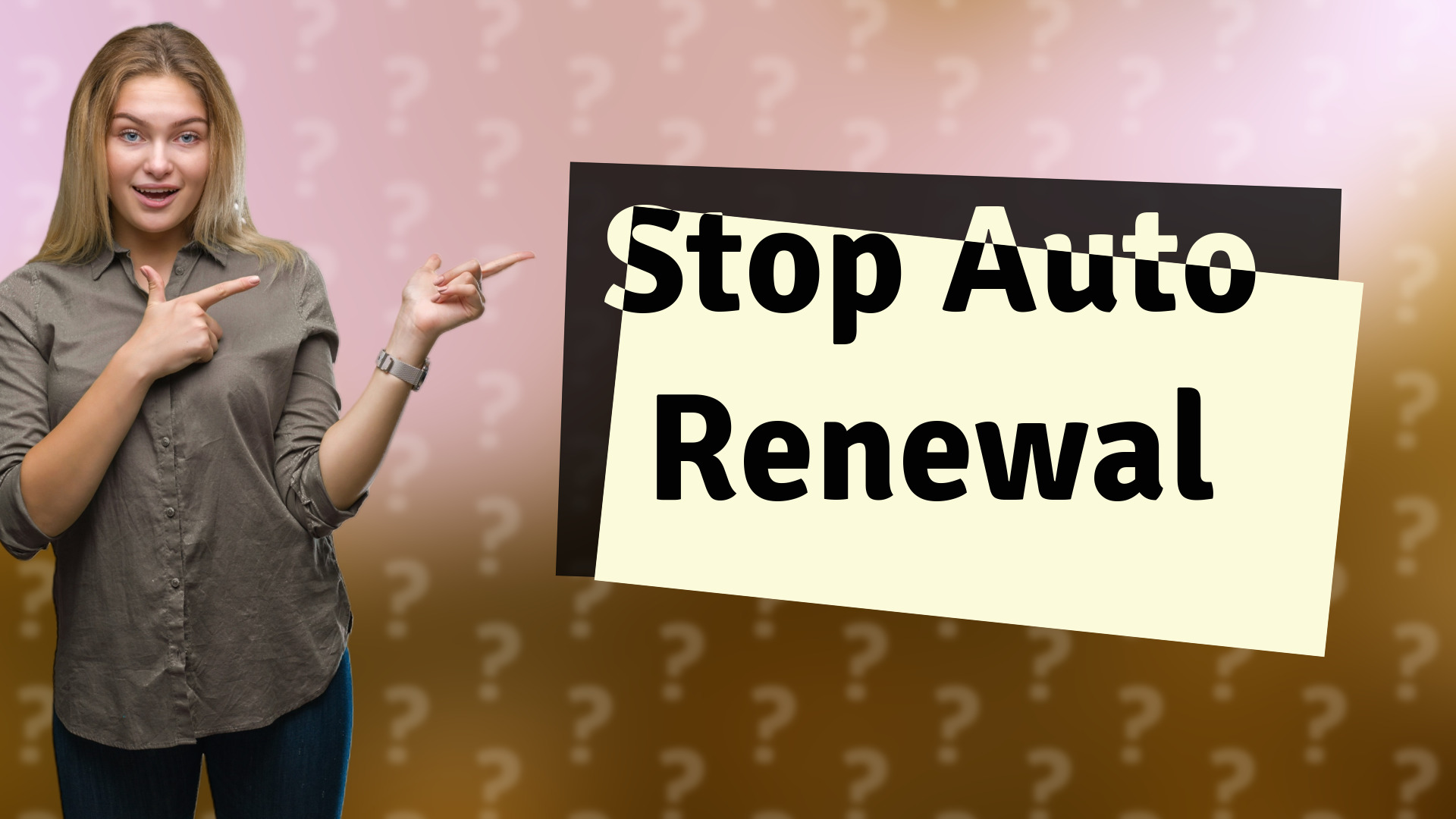 Stop Auto Renewal
