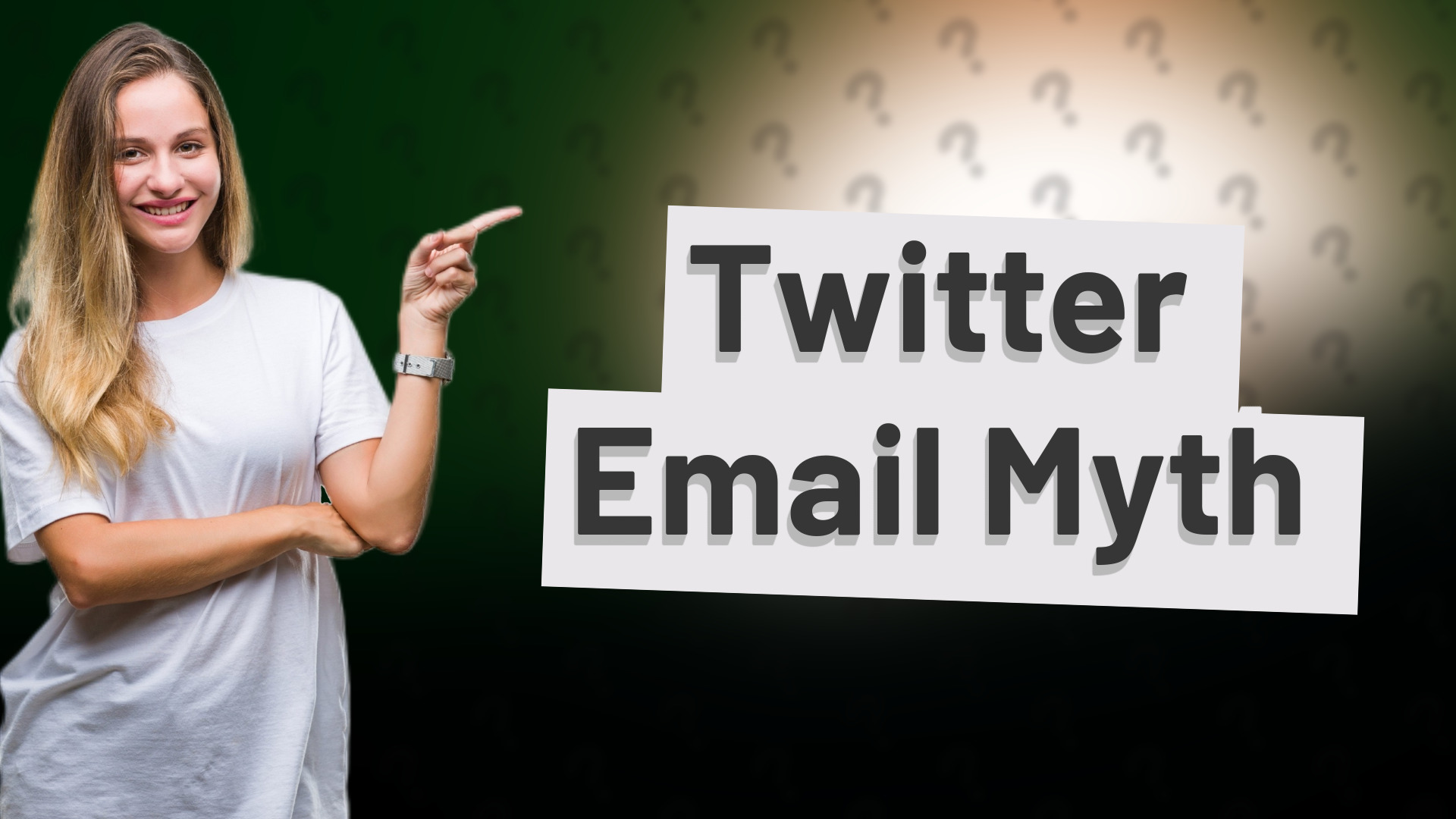 Twitter Email Myth