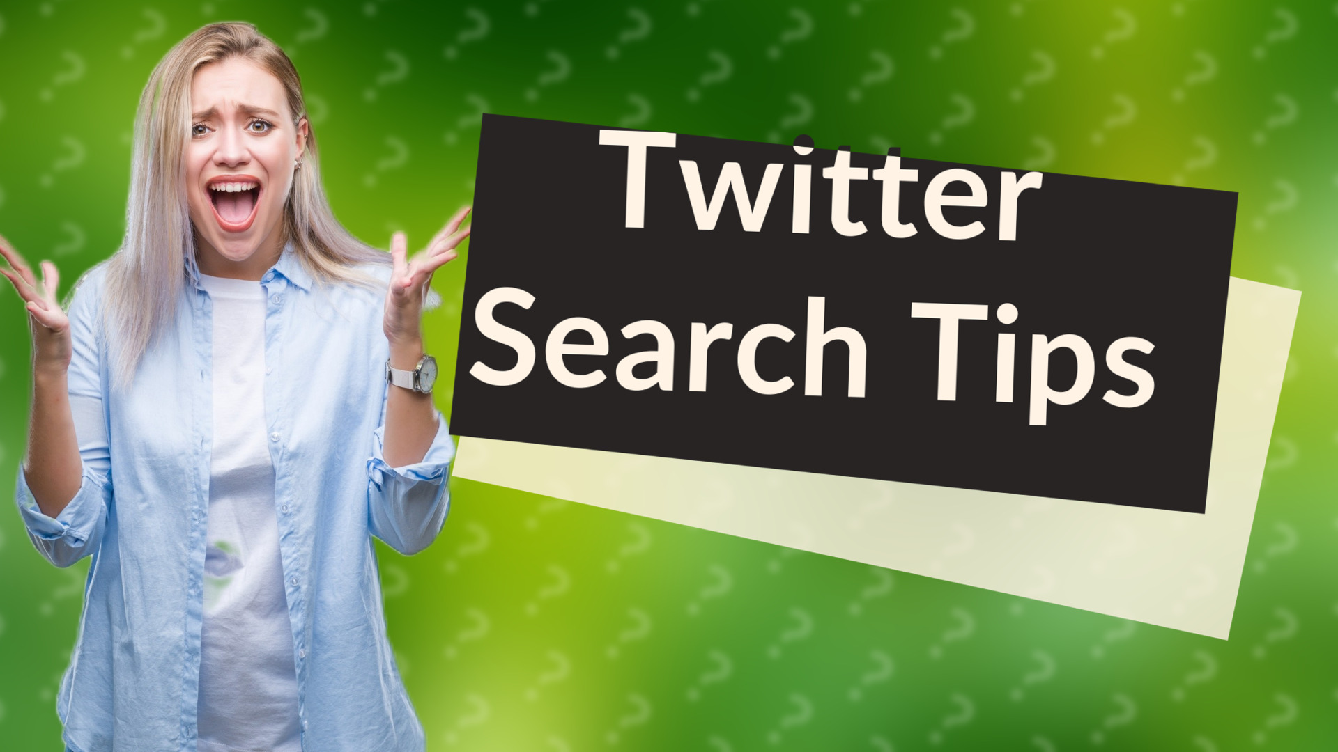 Twitter Search Tips