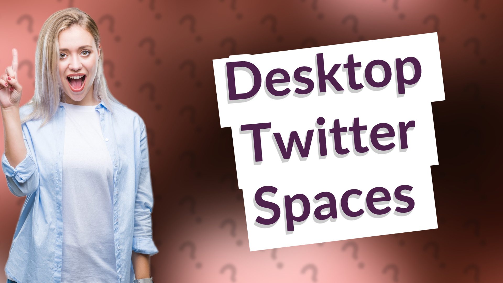 Desktop Twitter Spaces