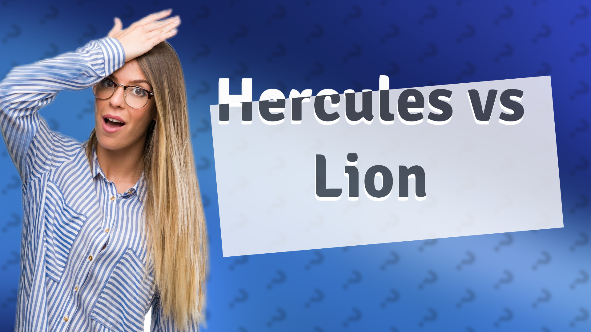 Hercules vs Lion