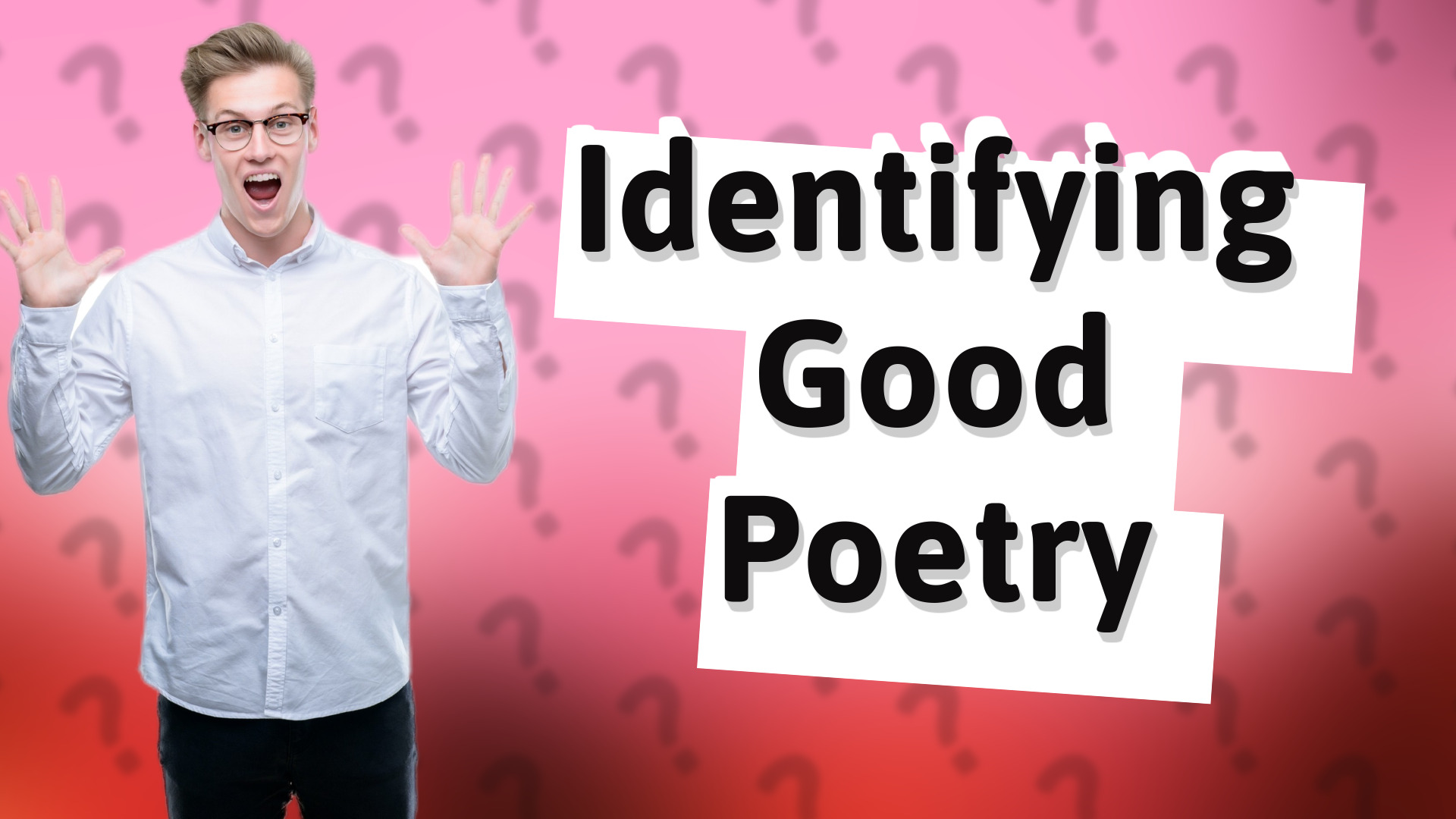 Identifying Good Poetry