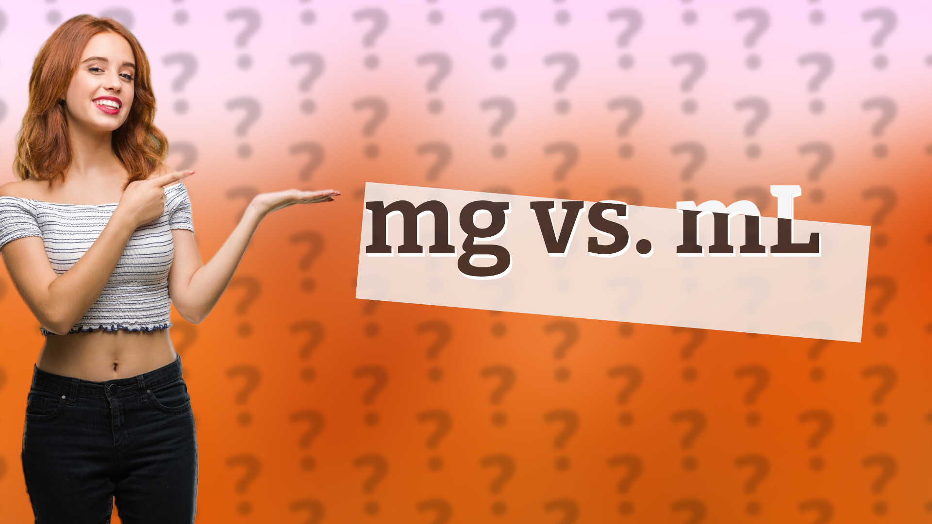 mg vs. mL