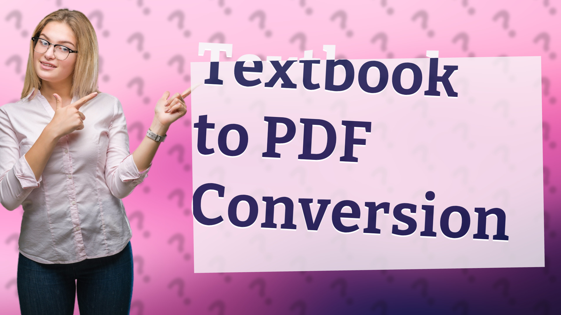 Textbook to PDF Conversion