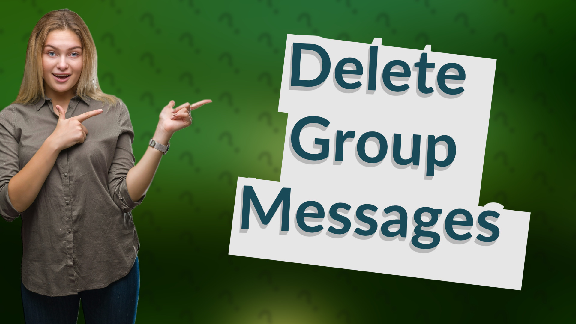 Delete Group Messages