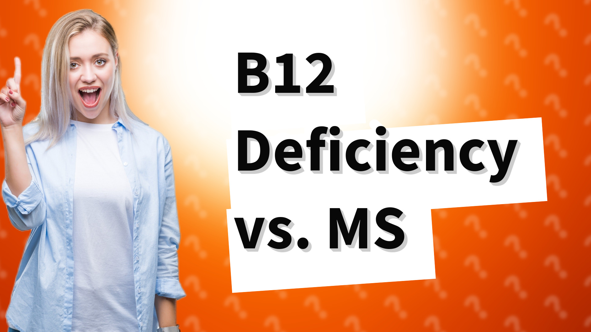B12 Deficiency vs. MS