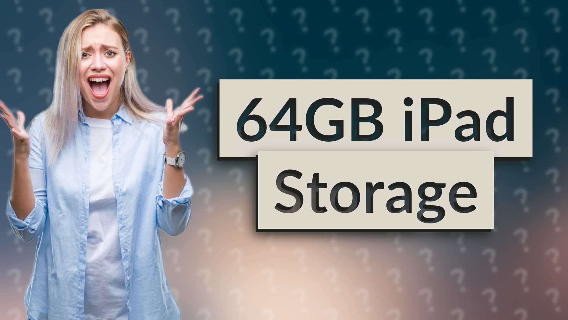 64GB iPad Storage