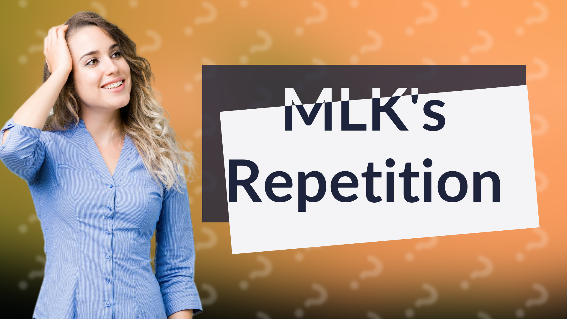 MLK's Repetition