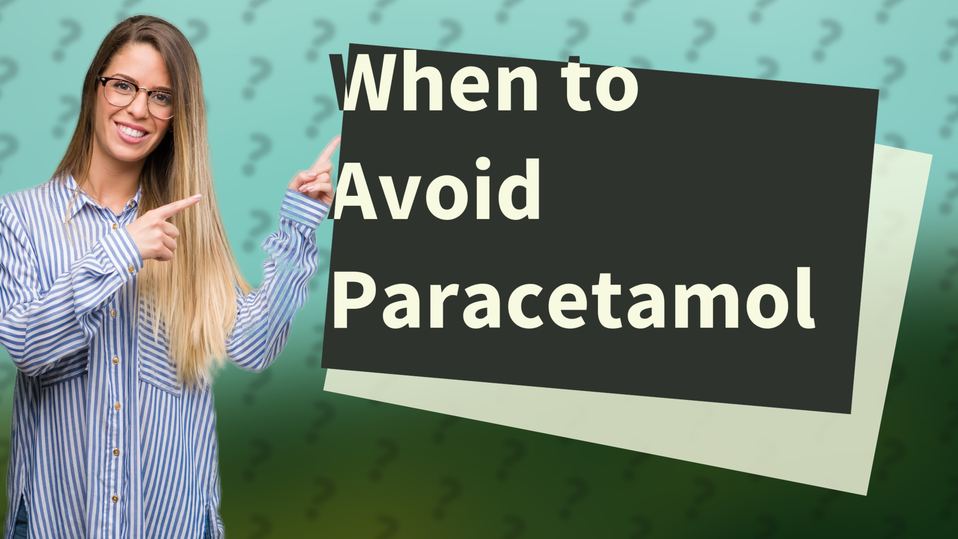When to Avoid Paracetamol