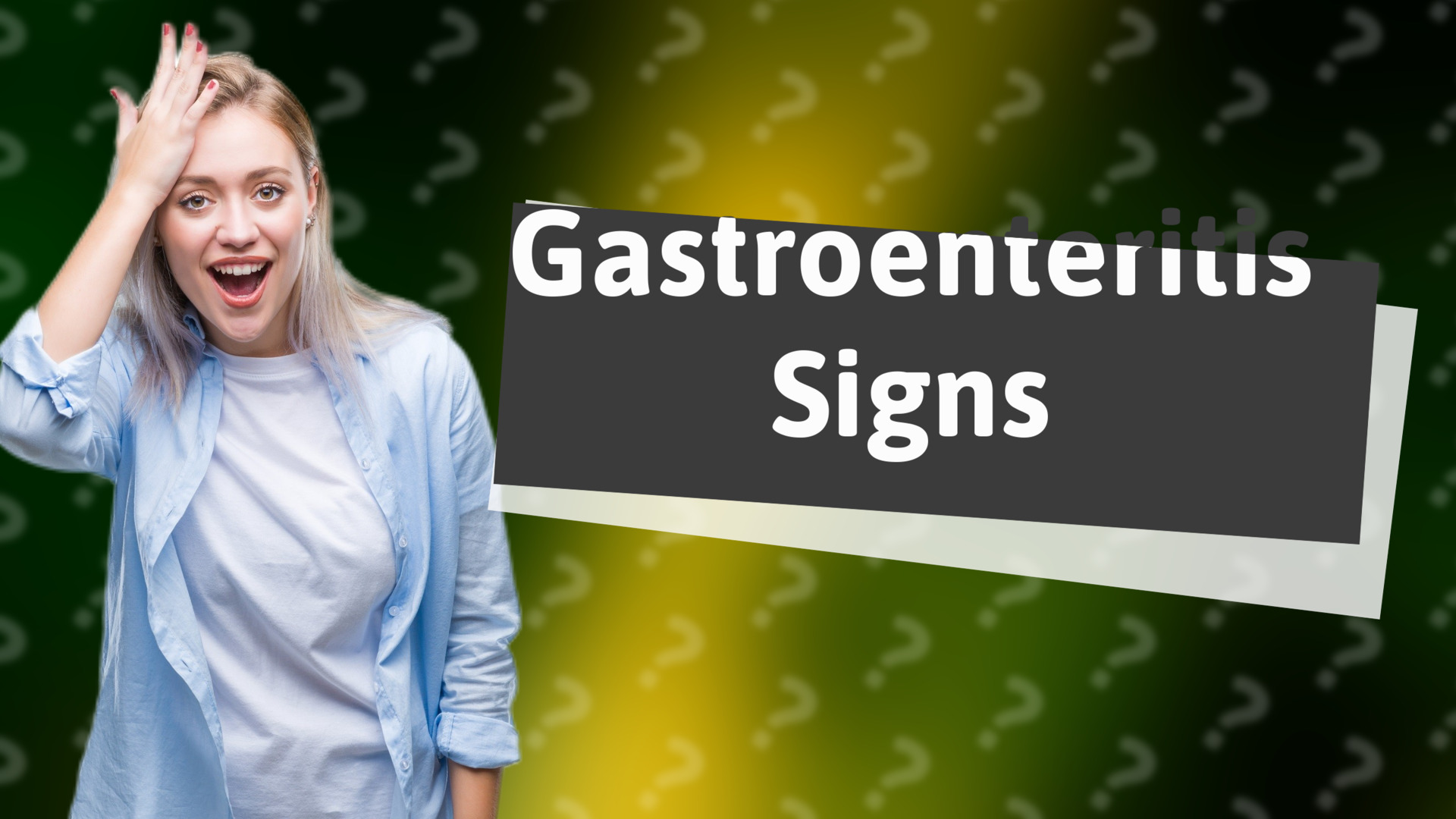 Gastroenteritis Signs