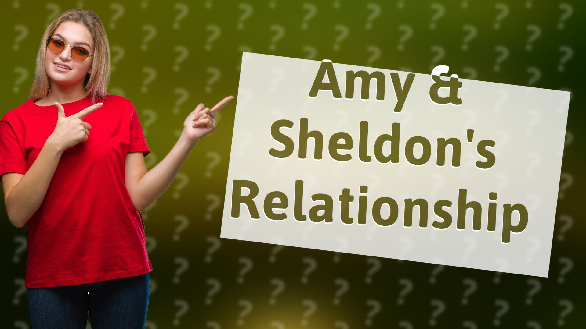 Amy & Sheldon's Relationship