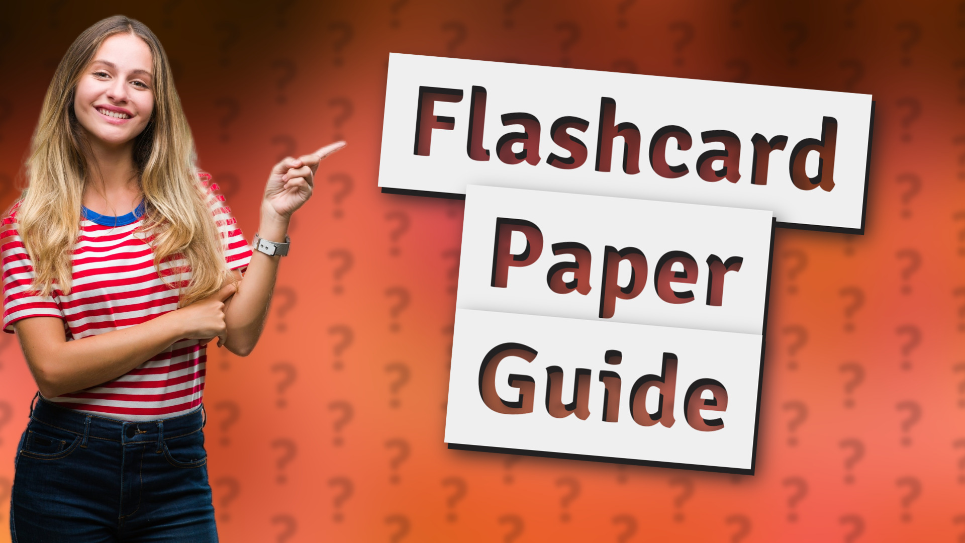 Flashcard Paper Guide