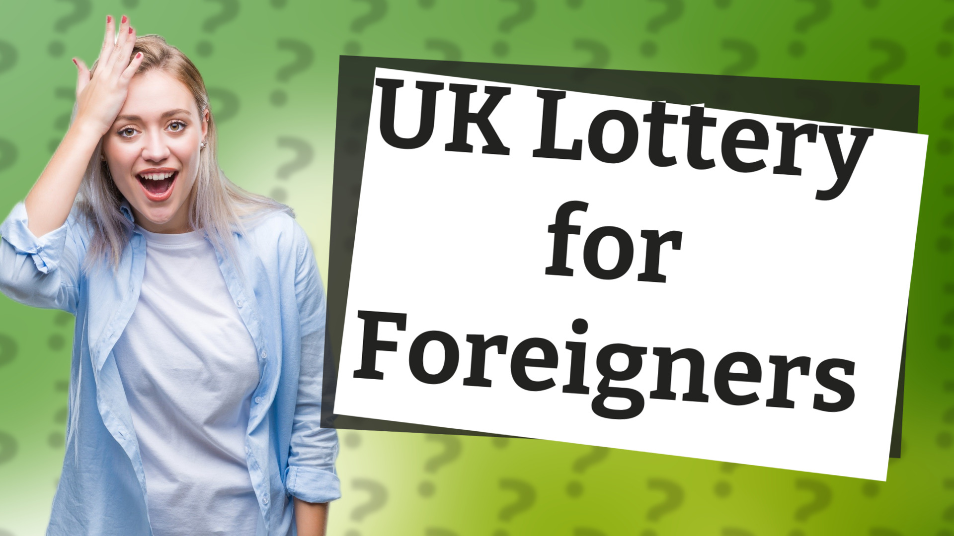 UK Lottery for Foreigners