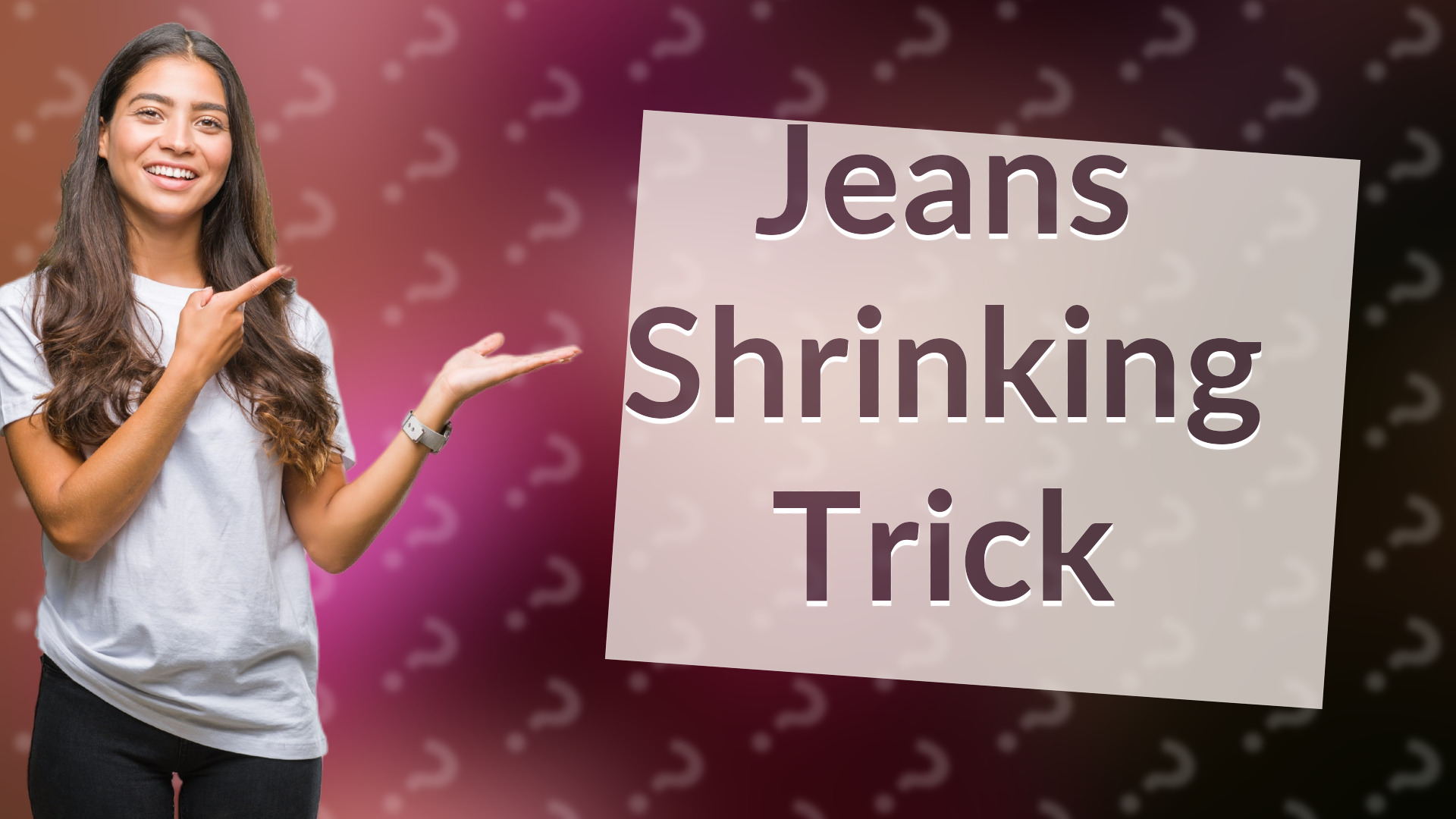 Jeans Shrinking Trick