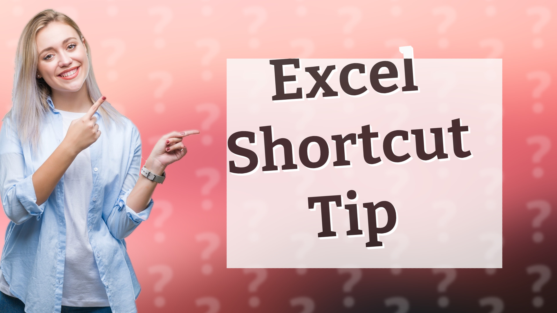 Excel Shortcut Tip