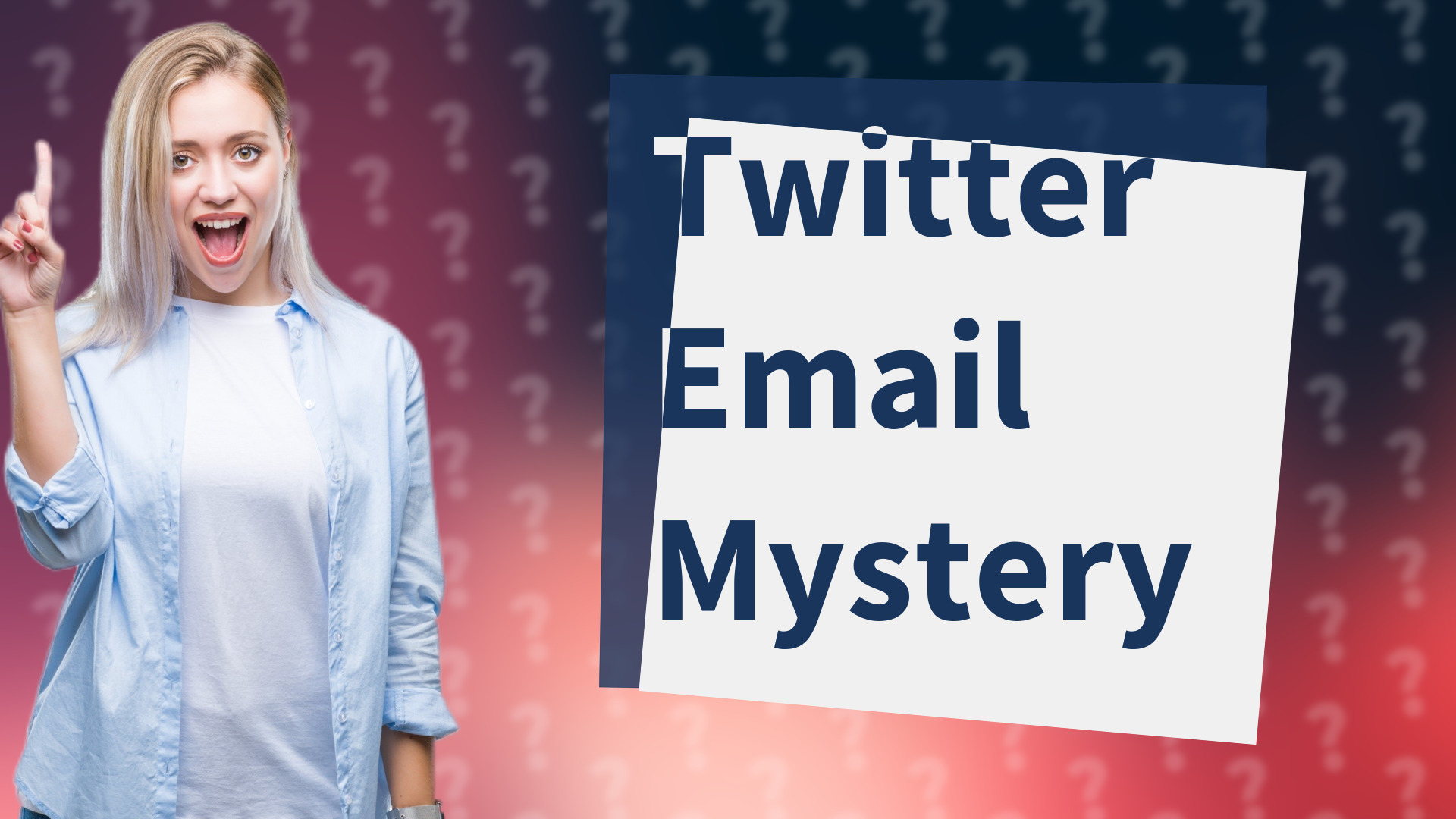 Twitter Email Mystery