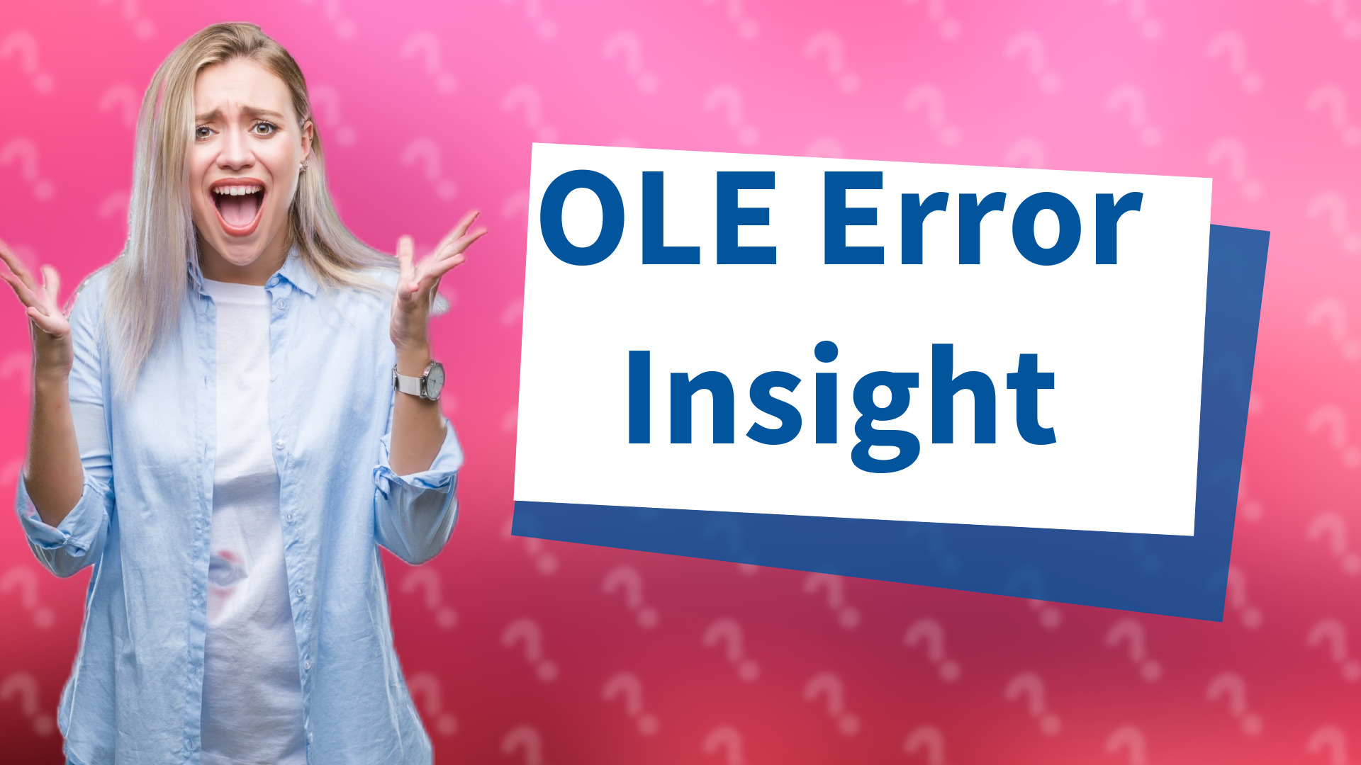 OLE Error Insight