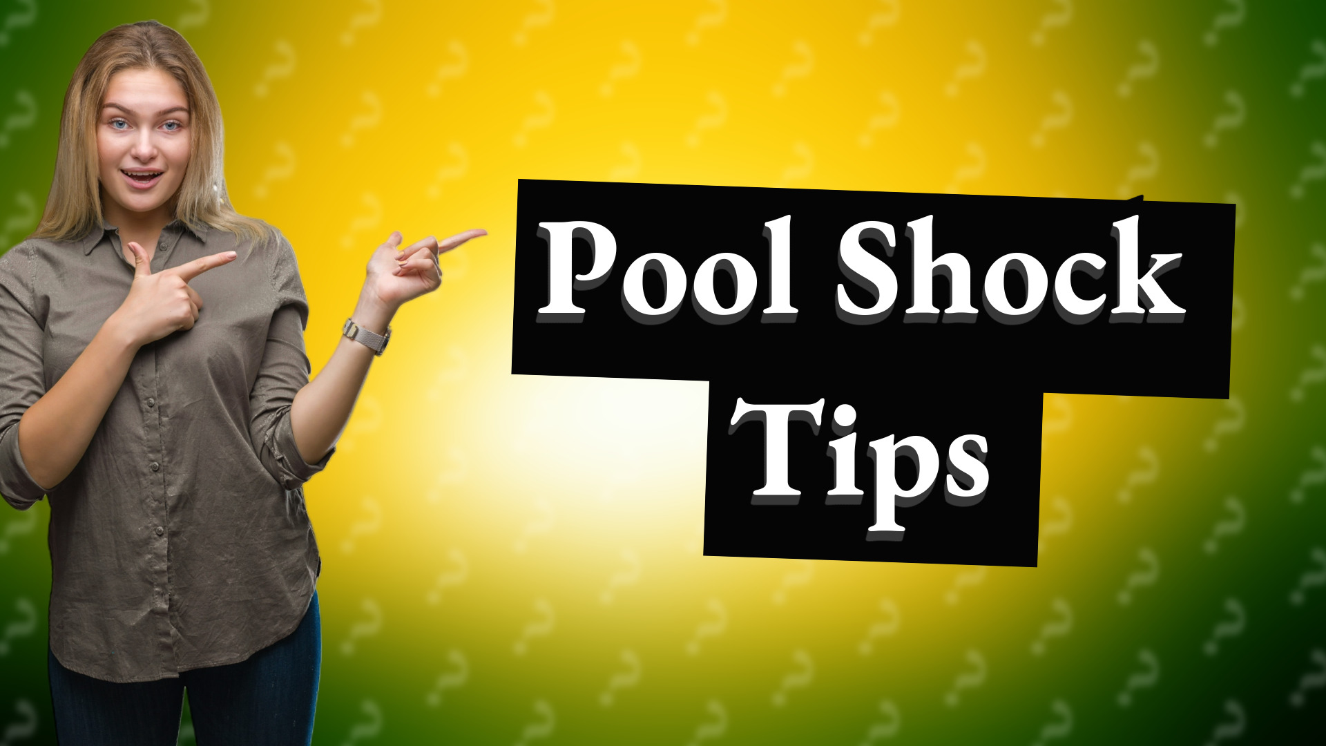 Pool Shock Tips