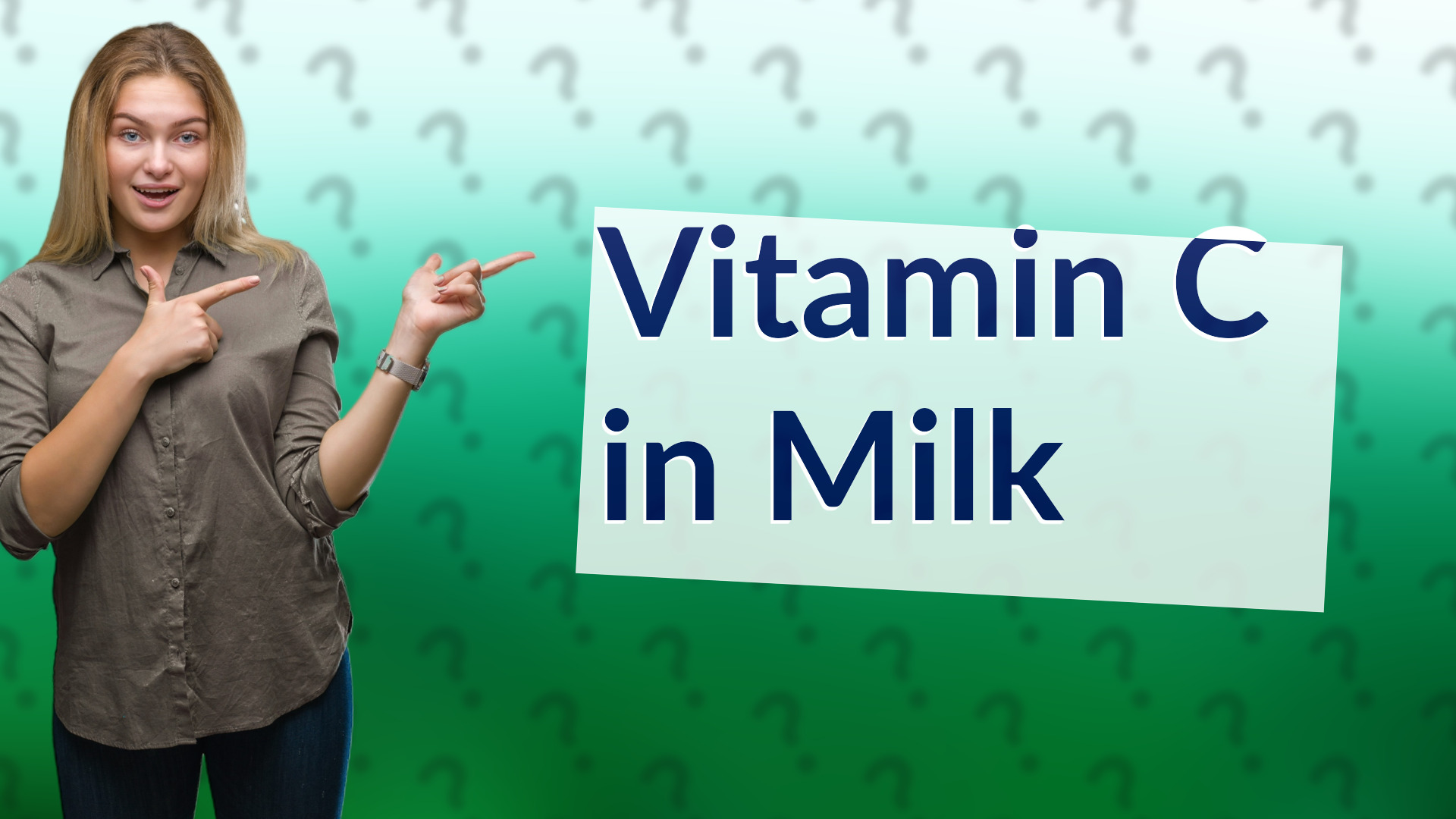 Vitamin C in Milk