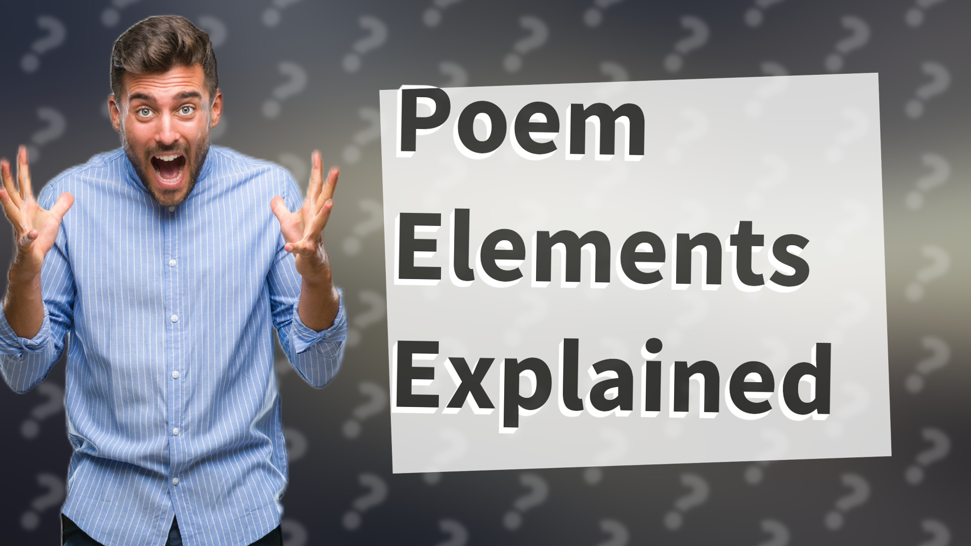 Poem Elements Explained