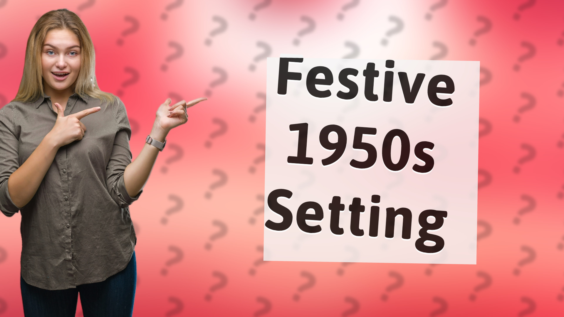 Festive 1950s Setting