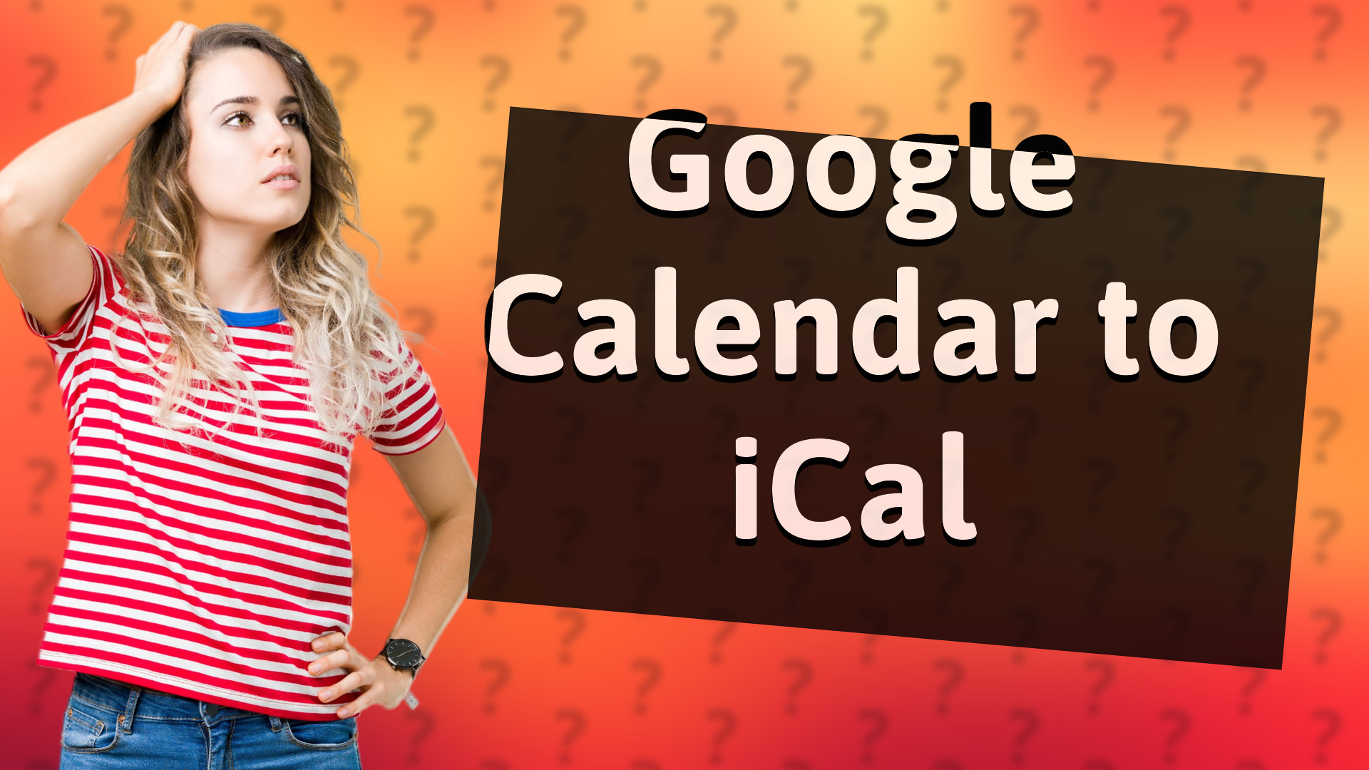 Google Calendar to iCal