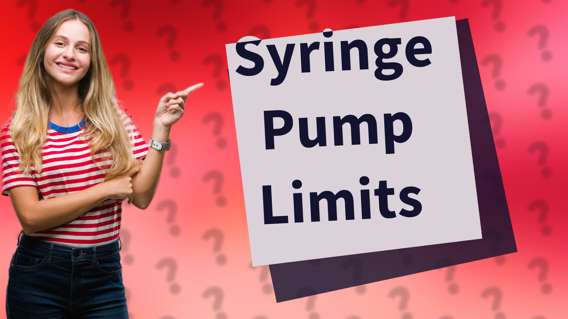 Syringe Pump Limits