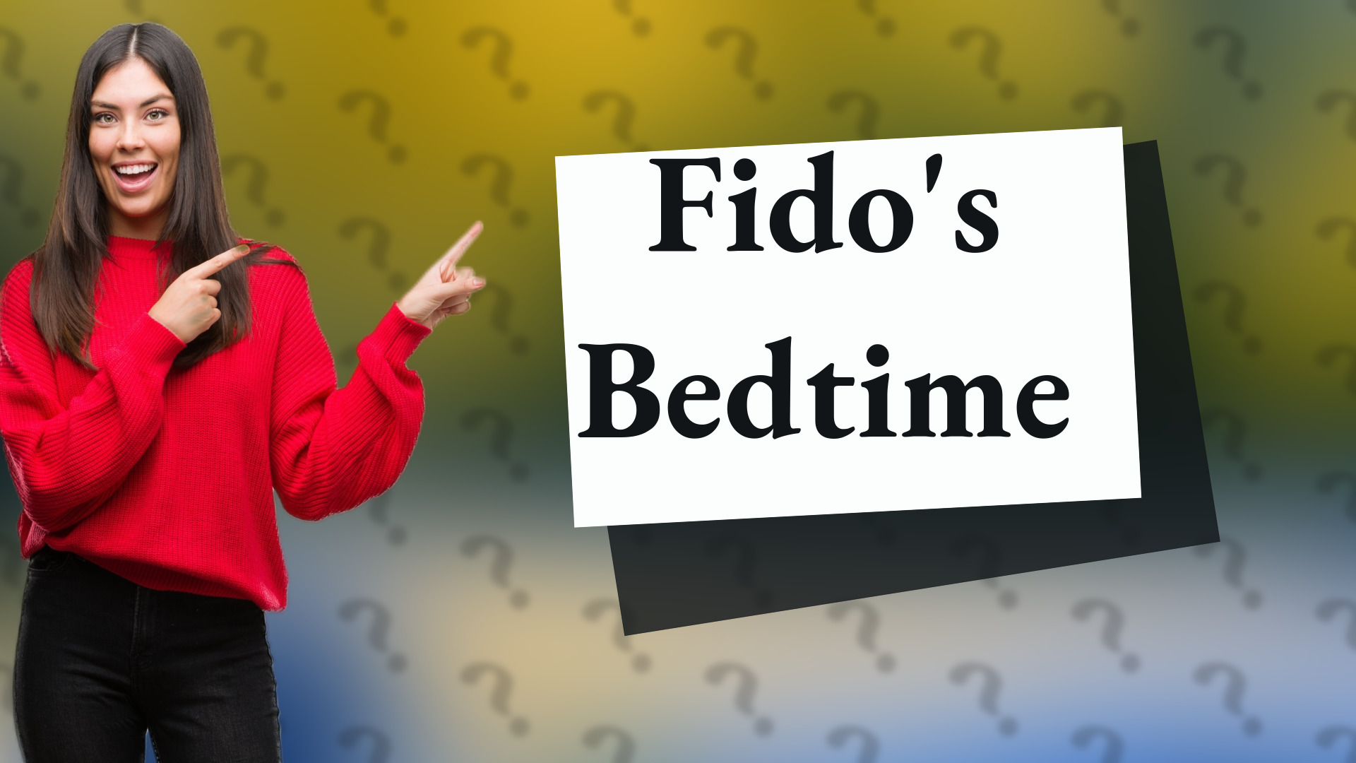 Fido's Bedtime