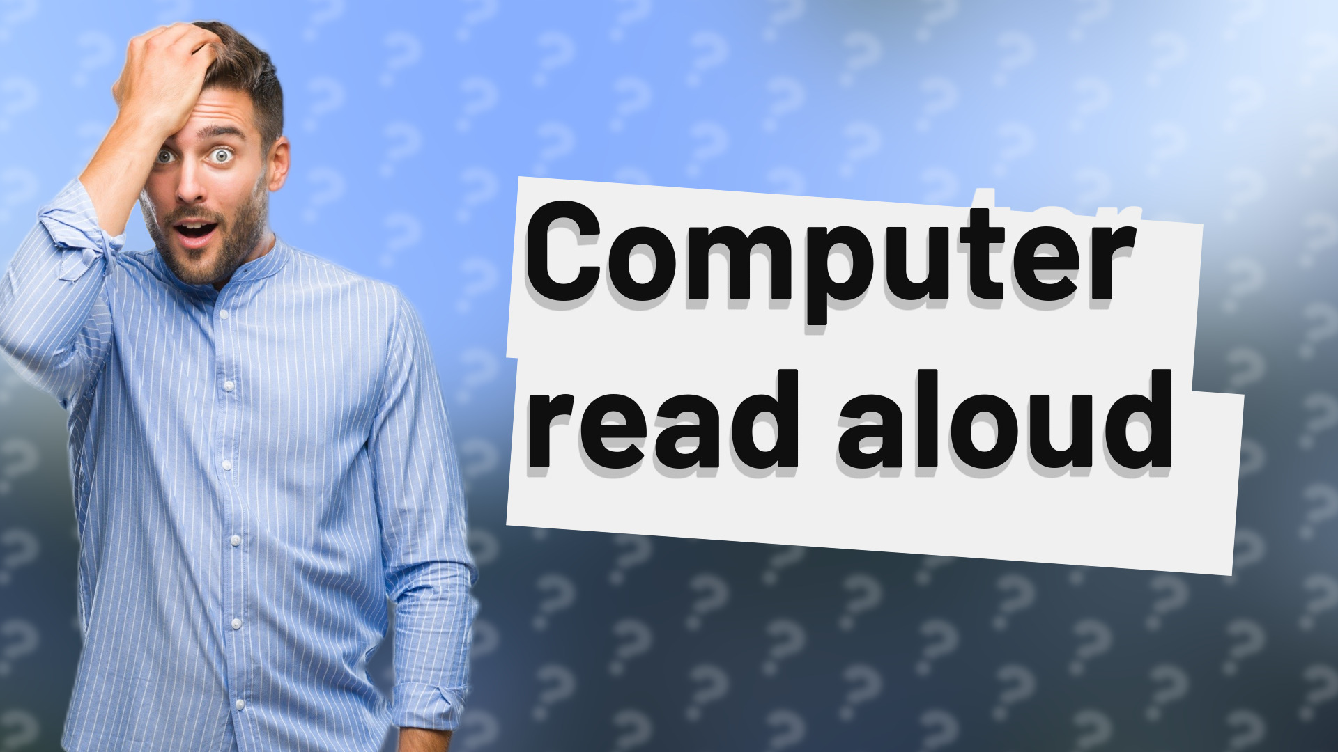 Computer read aloud