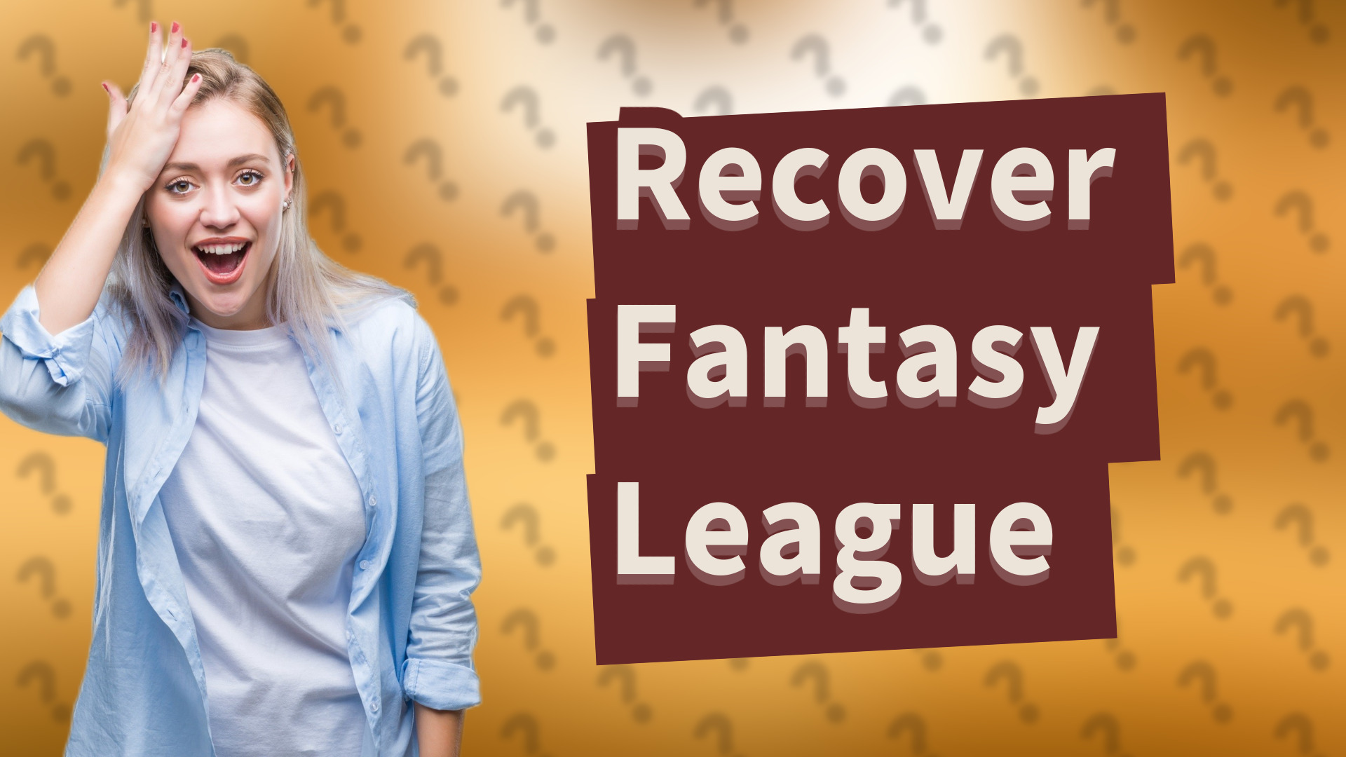 Recover Fantasy League