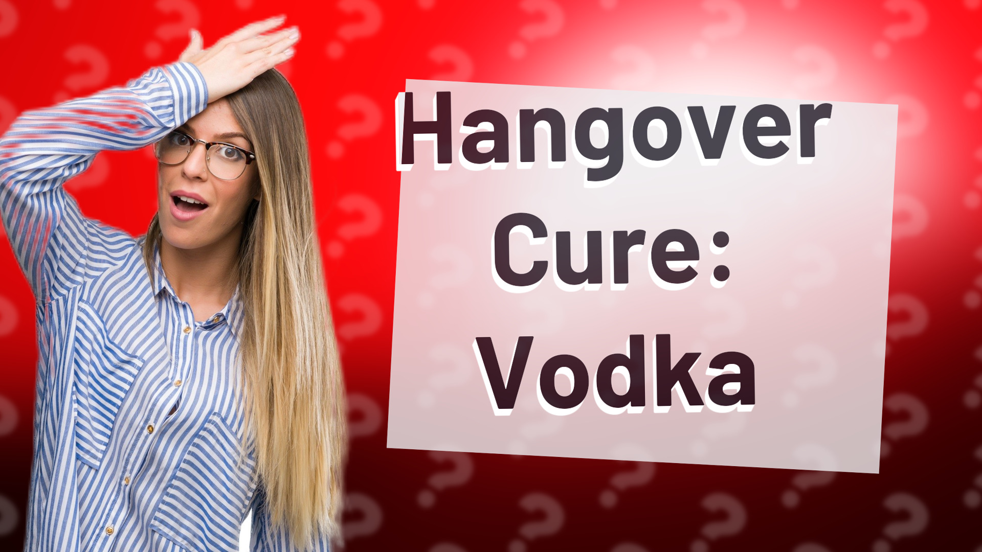 Hangover Cure: Vodka