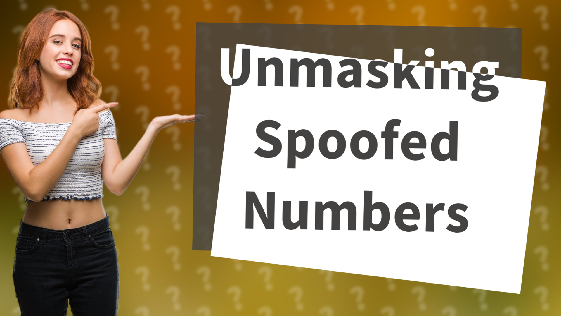 Unmasking Spoofed Numbers