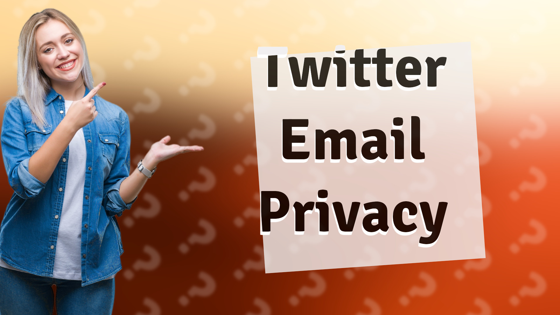 Twitter Email Privacy
