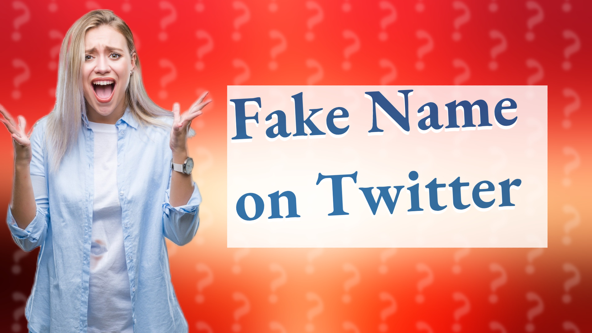 Fake Name on Twitter