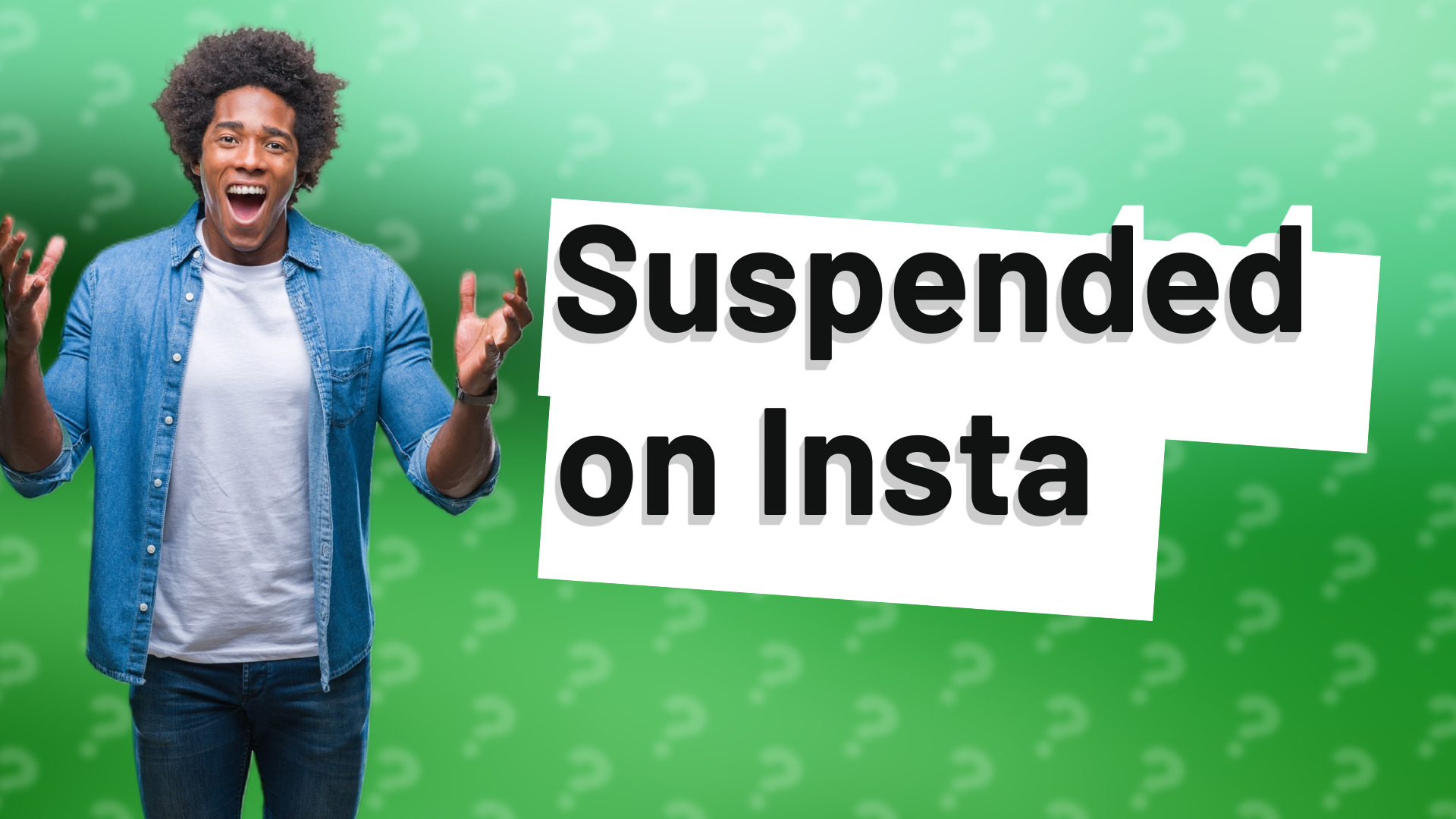 Suspended on Insta