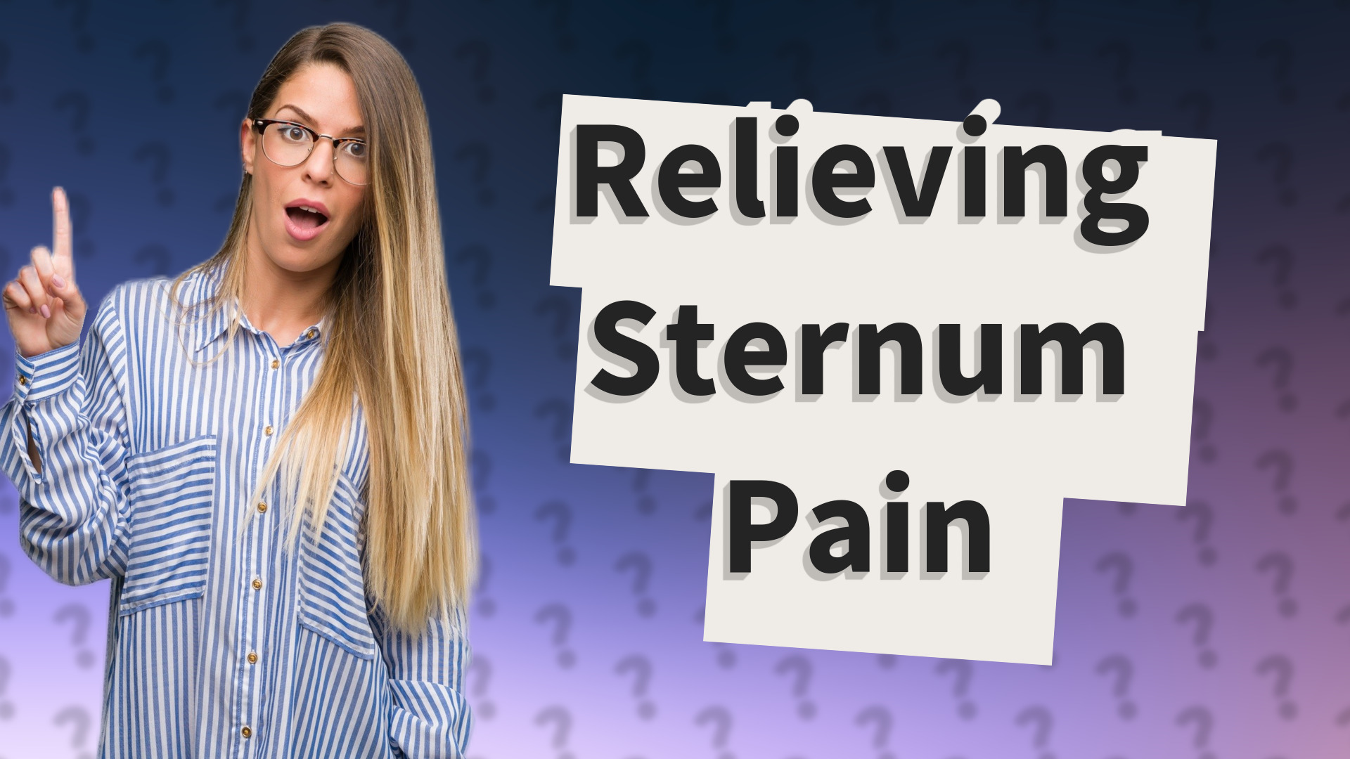 Relieving Sternum Pain