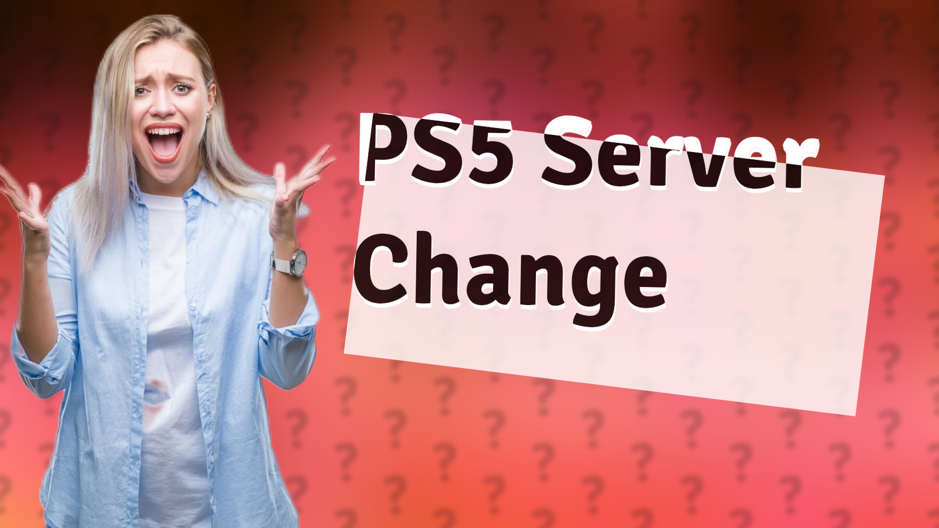 PS5 Server Change