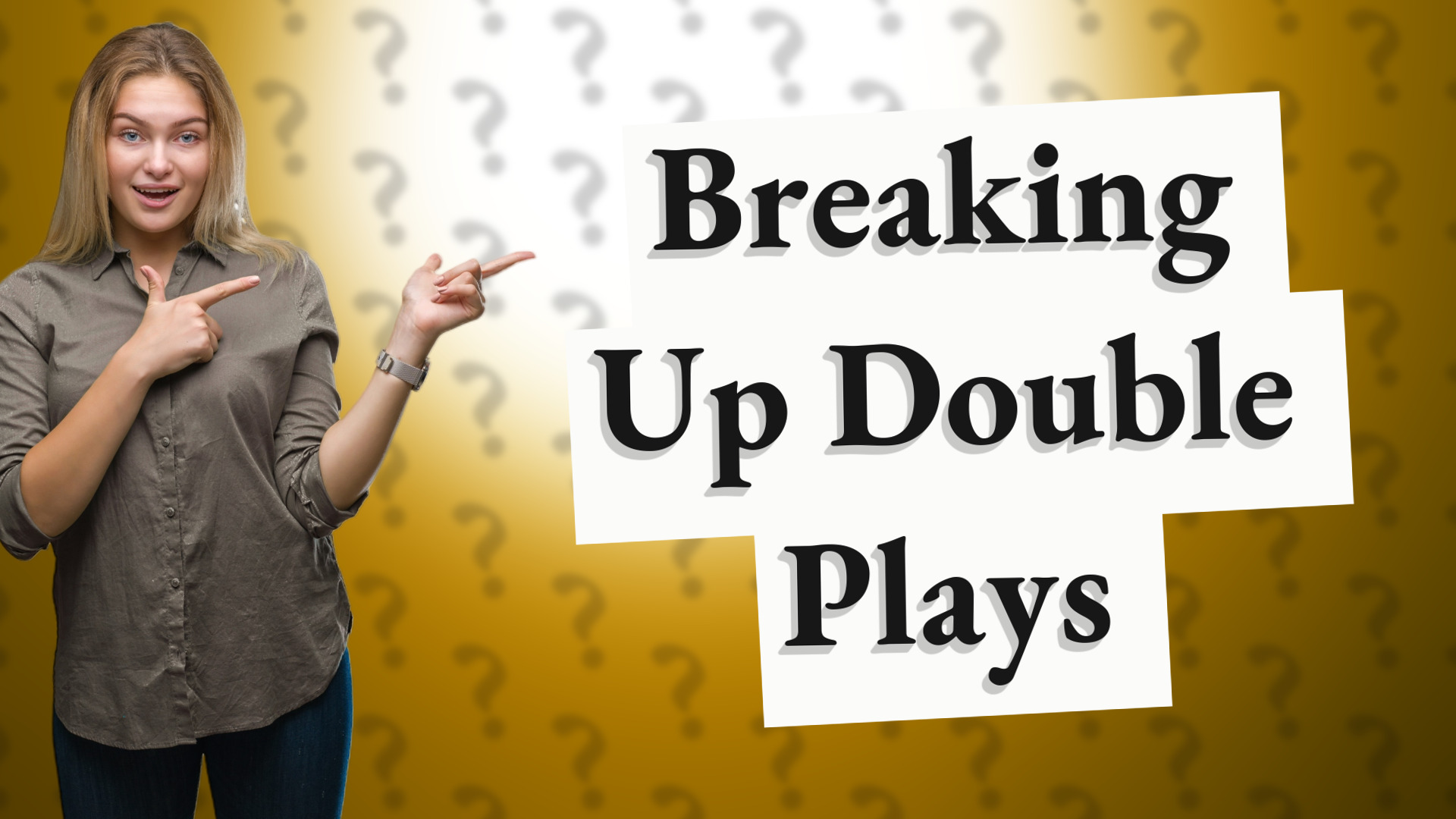 Breaking Up Double Plays