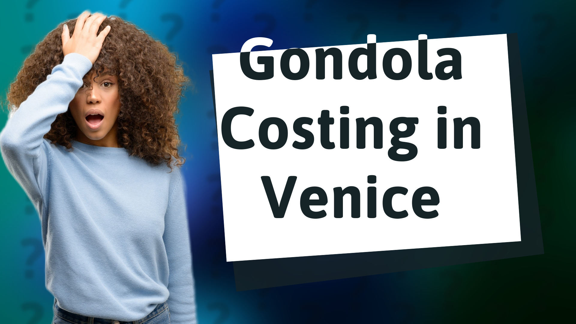 Gondola Costing in Venice