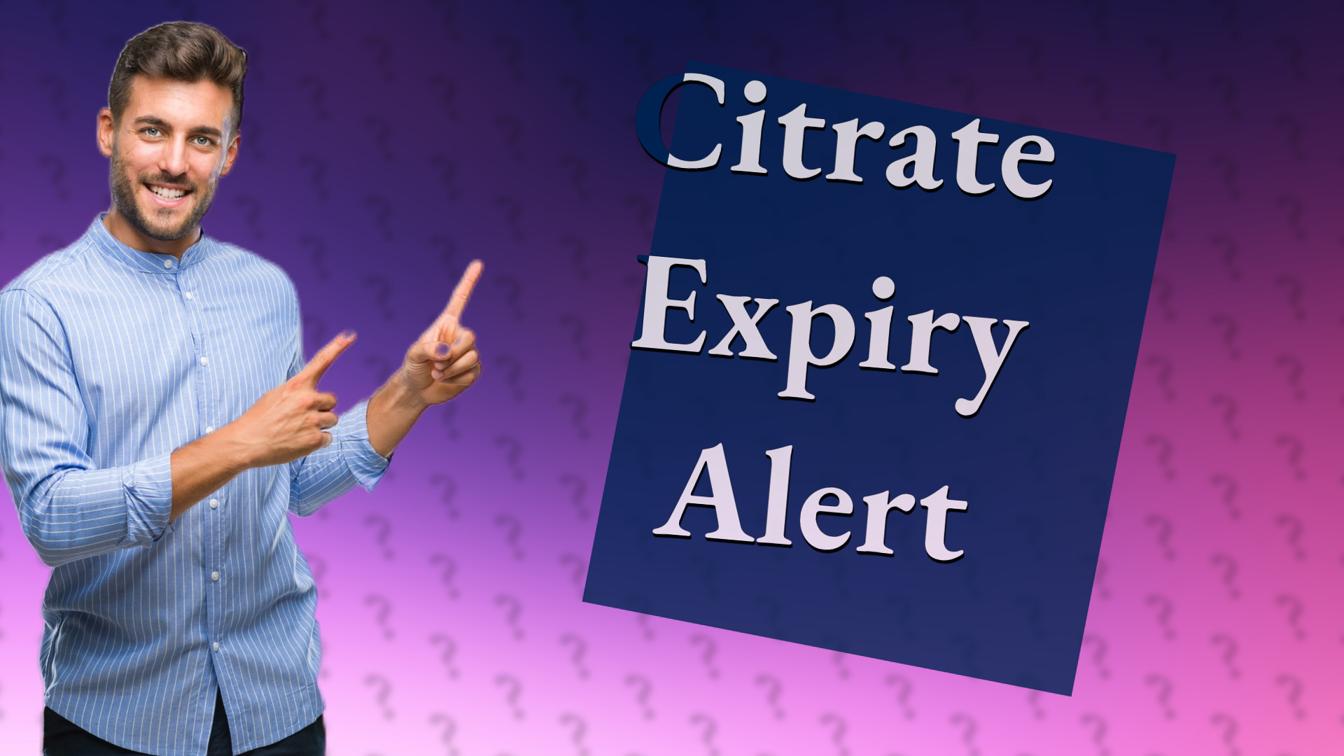Citrate Expiry Alert