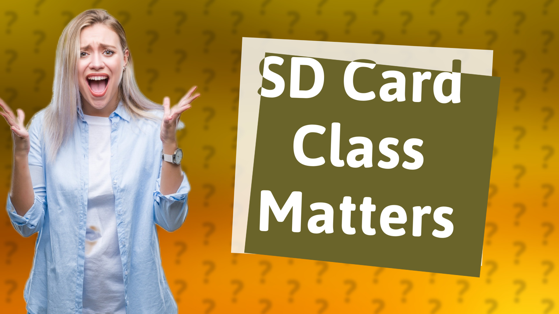 SD Card Class Matters
