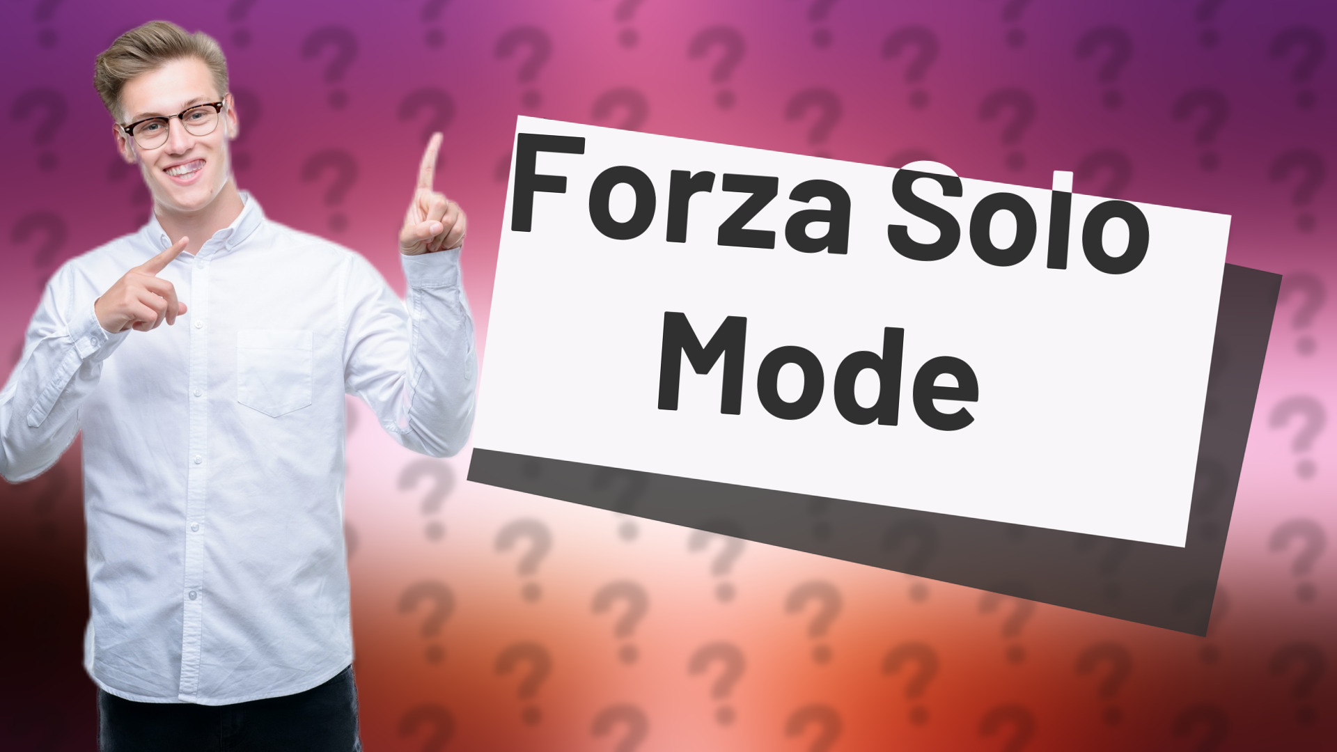 Forza Solo Mode