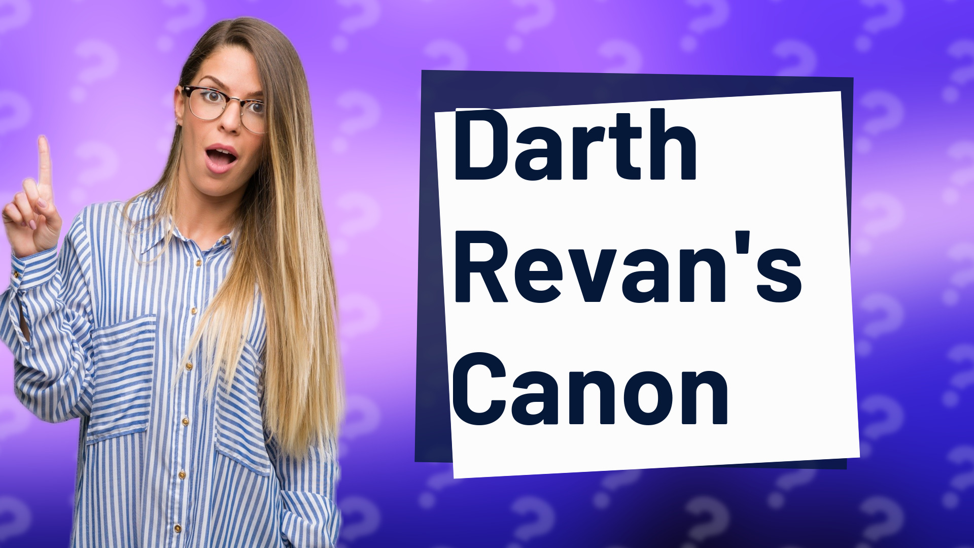 Darth Revan's Canon