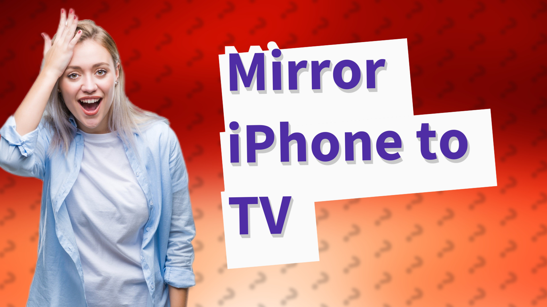 Mirror iPhone to TV