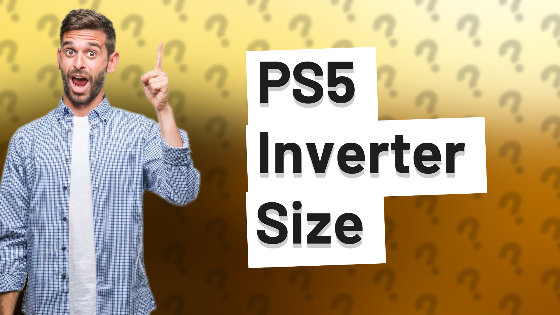 PS5 Inverter Size