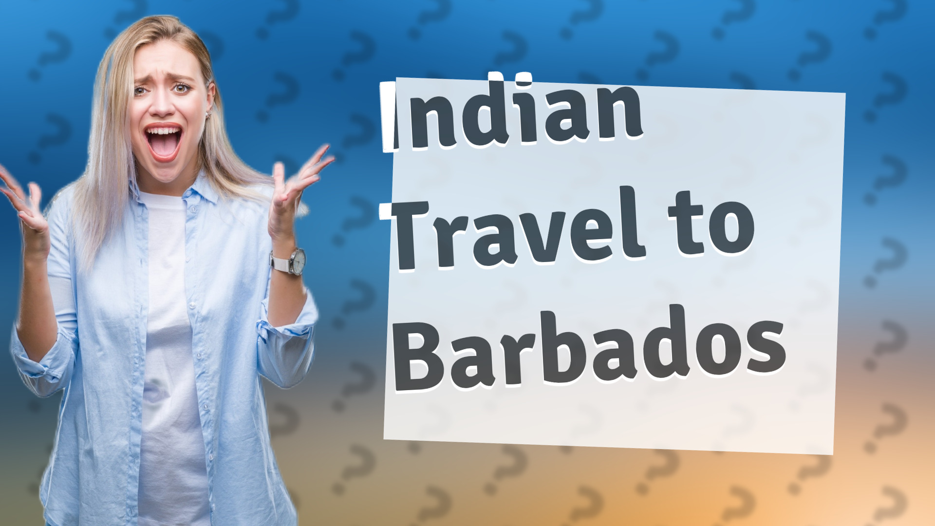 Indian Travel to Barbados