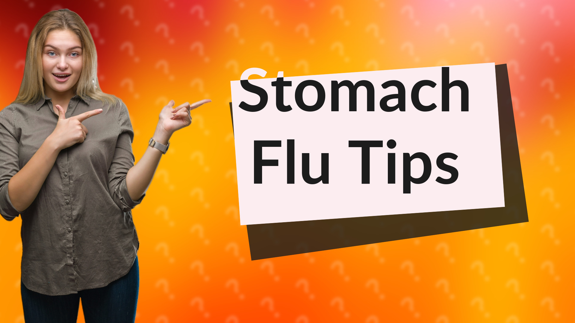 Stomach Flu Tips