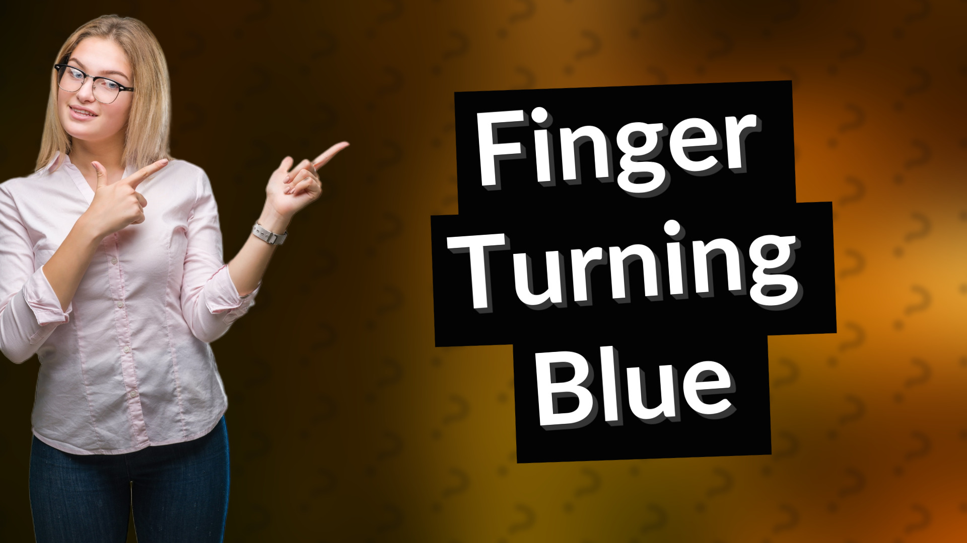 Finger Turning Blue