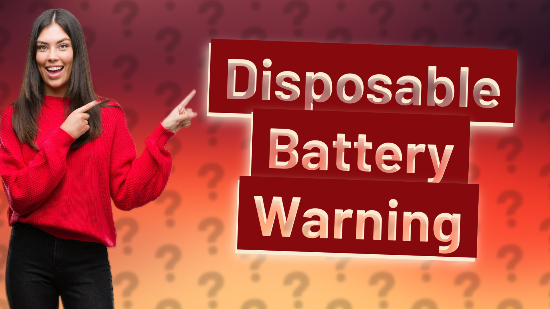 Disposable Battery Warning