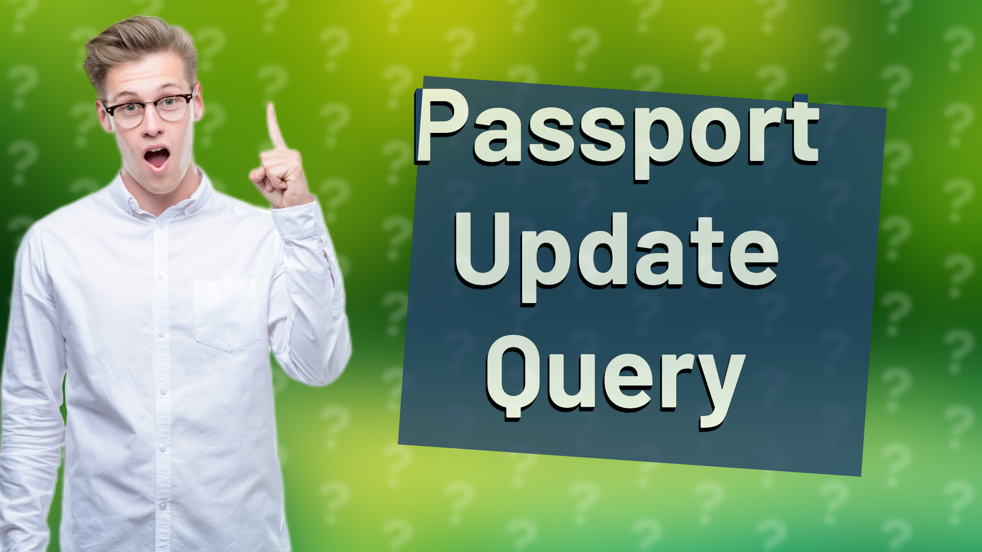 Passport Update Query